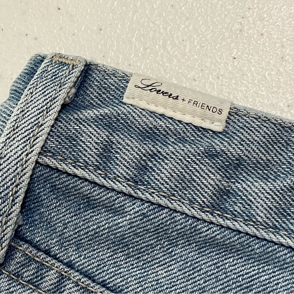 Lovers + Friends Logan High Rise Tapered Distressed Jeans 23 - Picture 6 of 15